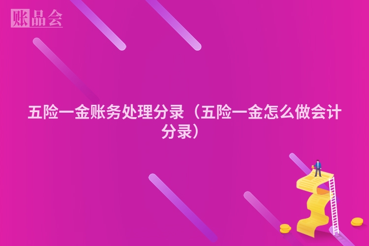 五险一金账务处理分录（五险一金怎么做会计分录）
