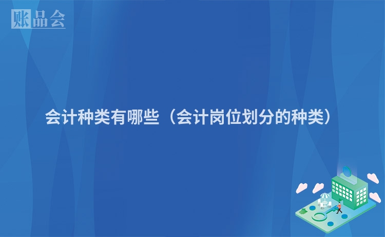 会计种类有哪些（会计岗位划分的种类）