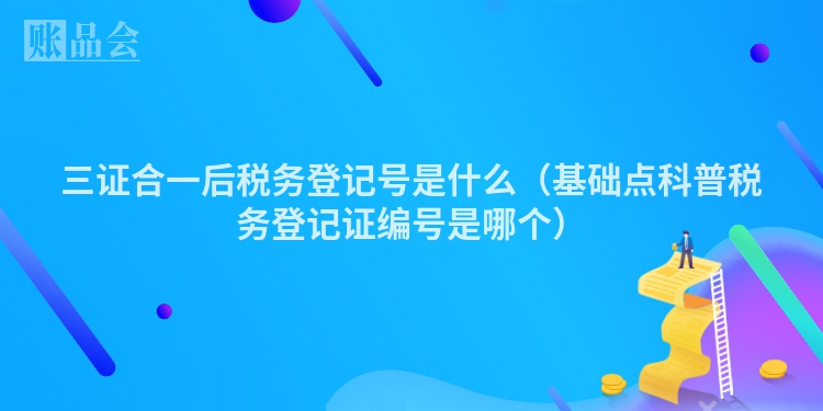 三证合一后税务登记号是什么（基础点科普税务登记证编号是哪个）