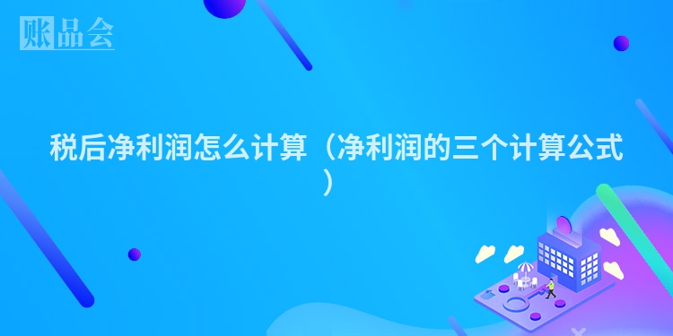 税后净利润怎么计算（净利润的三个计算公式）