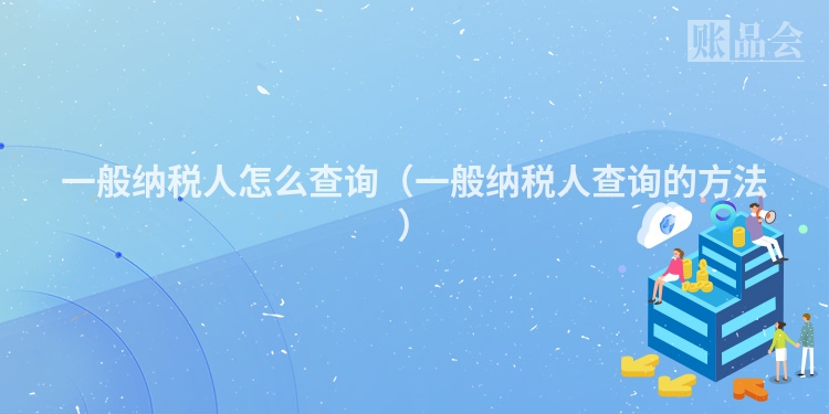 一般纳税人怎么查询（一般纳税人查询的方法）