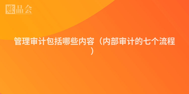 管理审计包括哪些内容（内部审计的七个流程）