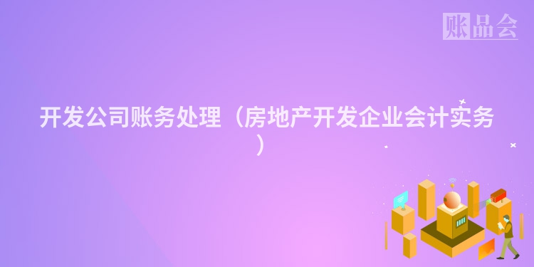 开发公司账务处理（房地产开发企业会计实务）