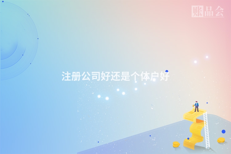 注册公司好还是个体户好