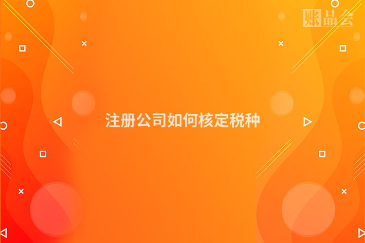 注册公司如何核定税种