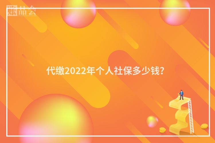 代缴2022年个人社保多少钱？
