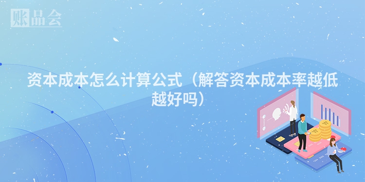 资本成本怎么计算公式（解答资本成本率越低越好吗）