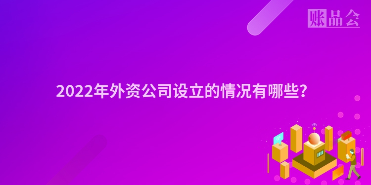 2022年外资公司设立的情况有哪些？