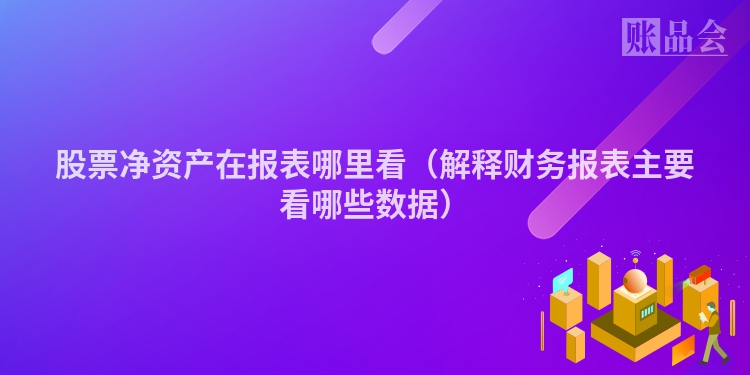 股票净资产在报表哪里看（解释财务报表主要看哪些数据）