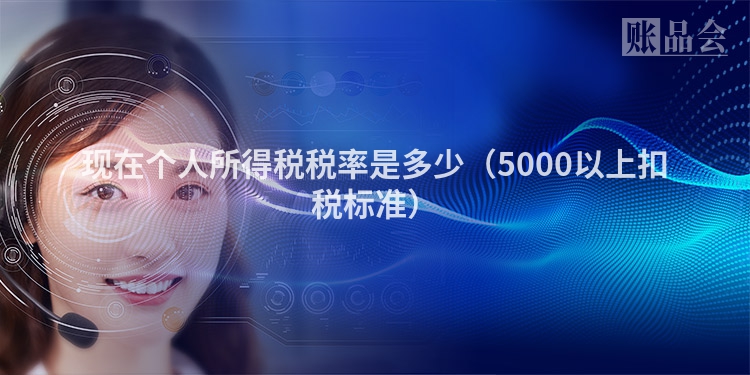 现在个人所得税税率是多少（5000以上扣税标准）