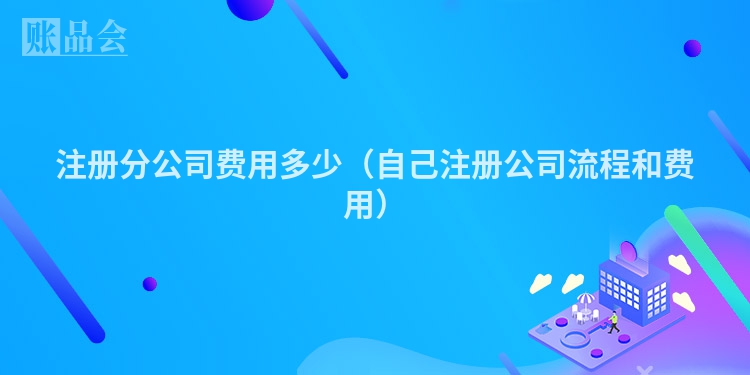 注册分公司费用多少（自己注册公司流程和费用）